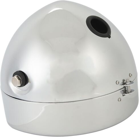 Kikumi دراجة نارية المصباح الإسكان 67789 91 الكروم مطلي المصباح قذيفة لمبة دلو العالمي صالح 7 بوصة in Kuwait