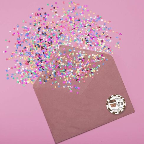 Thanks A Latte Coffee Themed Thank You Customer Appreciation Sticker Labels for Small Businesses, 60 1.5" Circle Stickers by AmandaCreation, Great for Envelopes, Postcards, Direct Mail, & More! in Saudi Arabia