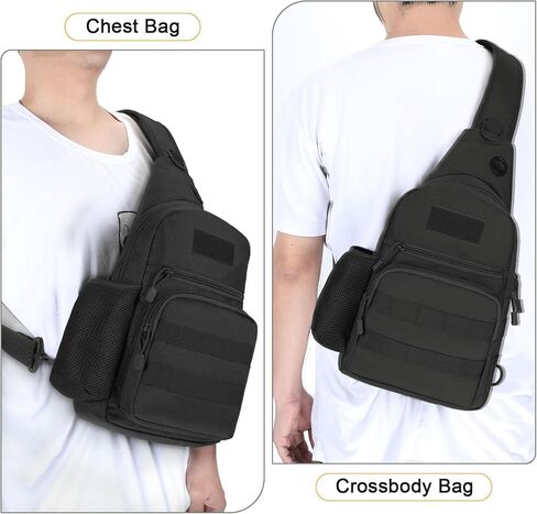 BAIGIO Tactical Chest Sling Bag Crossbody Pack One Strap Shoulder Backpack in Kuwait
