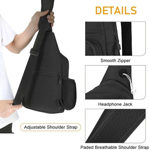 BAIGIO Tactical Chest Sling Bag Crossbody Pack One Strap Shoulder Backpack in Kuwait