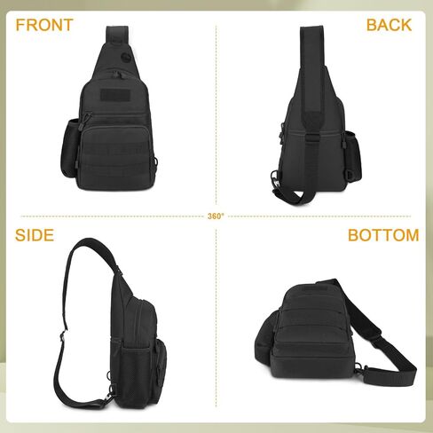 BAIGIO Tactical Chest Sling Bag Crossbody Pack One Strap Shoulder Backpack in Kuwait