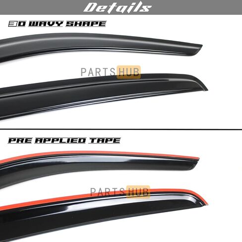 يناسب 2011-2023 دودج تشارجر سيدان بريميوم ايرو لامعة نافذة سوداء أقنعة المطر الحرس منحرف الرياح / 2012 2013 2014 2015 2016 2017 2018 2019 2020 202 2022 SRT Hellcat Daytona R/T Scat GT Pursuit in Kuwait