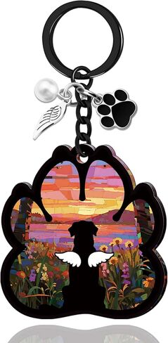 Dog Memorial Gifts for Loss of Dog Sympathy Keychain Pet Memorial Gifts for Dogs Passing Away Gift Dogs Remembrance Gift Condolence In Memory of Pet Keyring in Kuwait