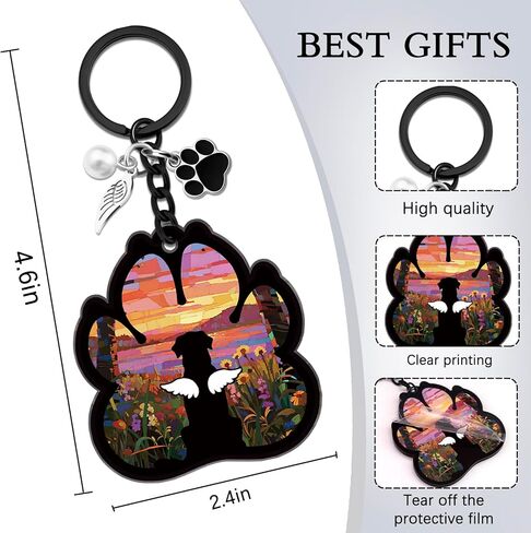Dog Memorial Gifts for Loss of Dog Sympathy Keychain Pet Memorial Gifts for Dogs Passing Away Gift Dogs Remembrance Gift Condolence In Memory of Pet Keyring in Kuwait