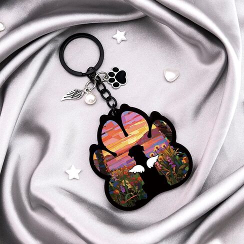 Dog Memorial Gifts for Loss of Dog Sympathy Keychain Pet Memorial Gifts for Dogs Passing Away Gift Dogs Remembrance Gift Condolence In Memory of Pet Keyring in Kuwait