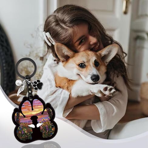 Dog Memorial Gifts for Loss of Dog Sympathy Keychain Pet Memorial Gifts for Dogs Passing Away Gift Dogs Remembrance Gift Condolence In Memory of Pet Keyring in Kuwait