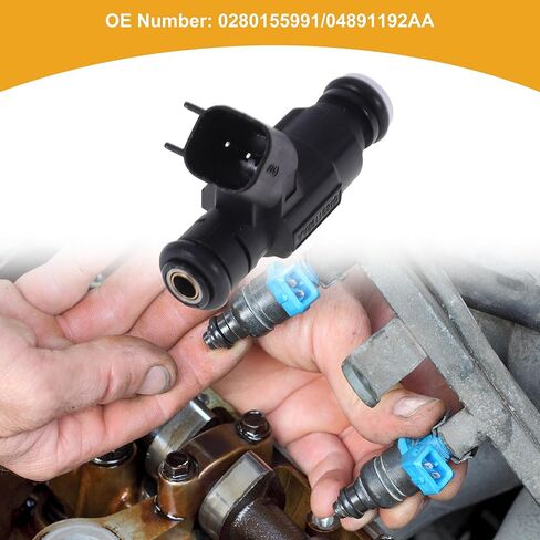 1 قطعة No.0280155991/04891192AA حاقن وقود لميني كوبر R50 R53 1.6L L4 2000-2006 محرك السيارة تدفق مباراة الوقود فوهة in Saudi Arabia
