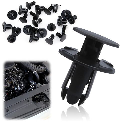20 PCS Fender Liner Push-Type Retainer Clip Fastener, Bumper Engine Under Cover Clip, Car Retainer Clips, Compatible with Hyundai Kia Accent, Azera, Equus, Elantra, Genesis, Replaces GM: 86595-2T500 in Saudi Arabia