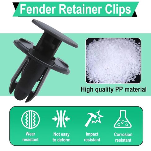 20 PCS Fender Liner Push-Type Retainer Clip Fastener, Bumper Engine Under Cover Clip, Car Retainer Clips, Compatible with Hyundai Kia Accent, Azera, Equus, Elantra, Genesis, Replaces GM: 86595-2T500 in Saudi Arabia
