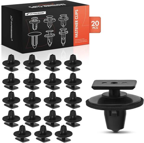 A-Premium 8mm Nylon Rocker Panel Car Retainer Fastener Push Pin Clips متوافق مع Nissan Altima 07-12 Maxima 07-12 Juke 11-15 370Z 2010-2016 Infiniti Q60 2014-2015 G37 09-13 M35 M45، حزمة من 30 in Saudi Arabia