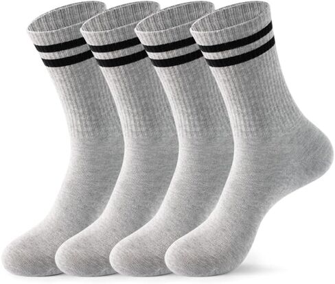 جوارب نسائية دائرية، جوارب قطنية رياضية كاجوال، 4 عبوات، جوارب رياضية نسائية in Kuwait