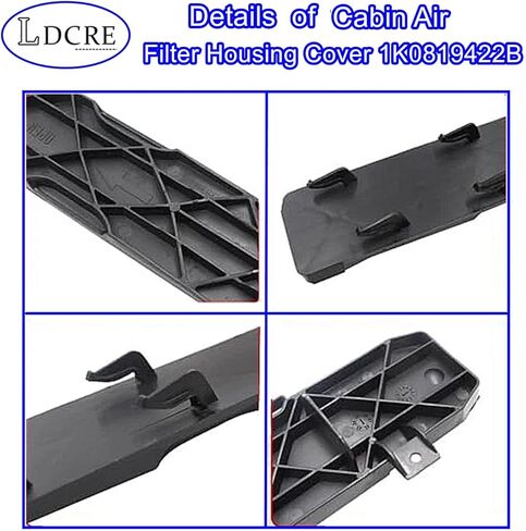 Cabin Air Filter Housing Cover 1K0819422B,Fit for Volkswagen CC 2012-2017,Eos 2007-2016,Golf 2006-2014,Jetta 2005-2017,Tiguan 2008-2017,Passat 2006-2011, TT 2007-2011,Cabin Air Filter Cover Plate in Saudi Arabia