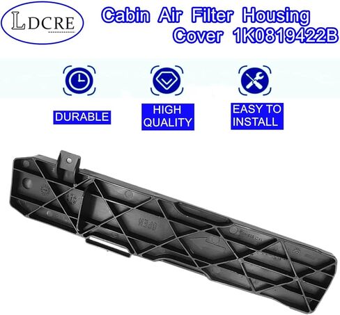 Cabin Air Filter Housing Cover 1K0819422B,Fit for Volkswagen CC 2012-2017,Eos 2007-2016,Golf 2006-2014,Jetta 2005-2017,Tiguan 2008-2017,Passat 2006-2011, TT 2007-2011,Cabin Air Filter Cover Plate in Saudi Arabia