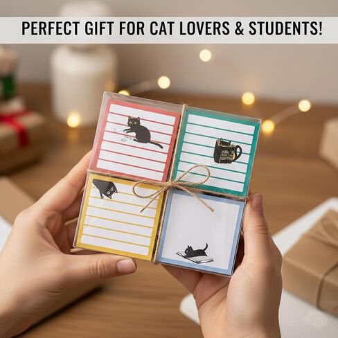 ملاحظات لاصقة لطيفة 9 عبوات، وسادات مذكرة لاصقة مقاس 3x3 بوصة 450 ورقة، مبطنة وفارغة، قرطاسية Kawaii Kitten، هدايا مضحكة لمحبي القطط للنساء، لوازم مكتبية مكتبية مدرسية in Kuwait