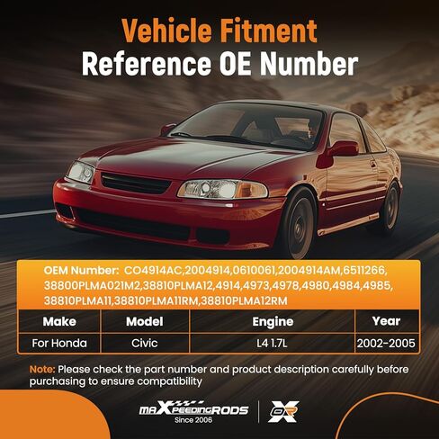 ضاغط تيار متردد maxpeedingrods مع قابض لسيارة Honda Civic 2002 2003 2004 2005 L4 1.7L in Saudi Arabia