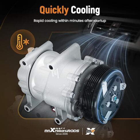 ضاغط تيار متردد maxpeedingrods مع قابض لسيارة Honda Civic 2002 2003 2004 2005 L4 1.7L in Saudi Arabia