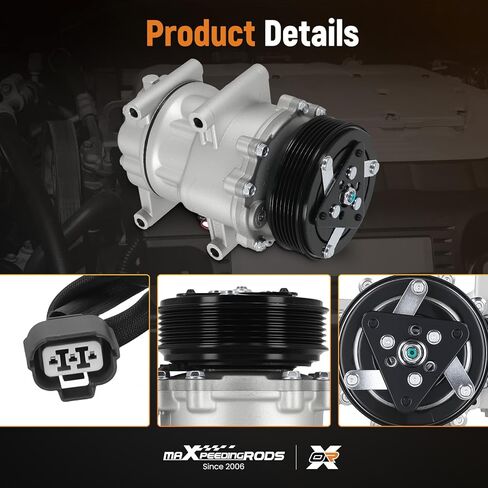 ضاغط تيار متردد maxpeedingrods مع قابض لسيارة Honda Civic 2002 2003 2004 2005 L4 1.7L in Saudi Arabia