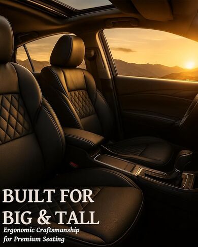 Car Seat Covers Full Set, Leather Seat Covers for Cars, Car Seat Protector Waterproof, Non-Slip Car Interior Covers Full Set Universal Automotive Seat Covers for Most Cars SUVs in Kuwait