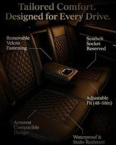 Car Seat Covers Full Set, Leather Seat Covers for Cars, Car Seat Protector Waterproof, Non-Slip Car Interior Covers Full Set Universal Automotive Seat Covers for Most Cars SUVs in Kuwait