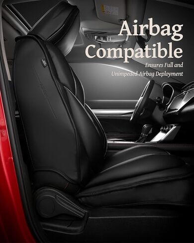 Car Seat Covers Full Set, Leather Seat Covers for Cars, Car Seat Protector Waterproof, Non-Slip Car Interior Covers Full Set Universal Automotive Seat Covers for Most Cars SUVs in Kuwait