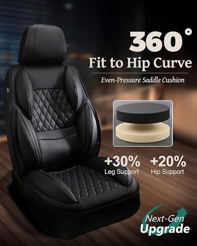 Car Seat Covers Full Set, Leather Seat Covers for Cars, Car Seat Protector Waterproof, Non-Slip Car Interior Covers Full Set Universal Automotive Seat Covers for Most Cars SUVs in Kuwait