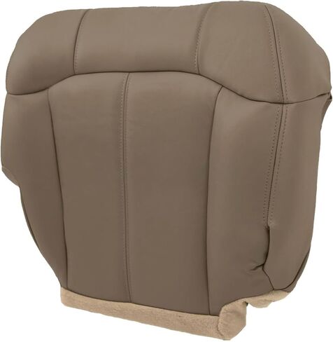 NLQR Front Passenger Side Bottom Replacement Seat Cover Tan 522 Microfiber Leather Compatible with Chevy Silverado Avalanche Compatible with GMC Sierra 1500 2500 1999 2000 2001 2002 in Saudi Arabia