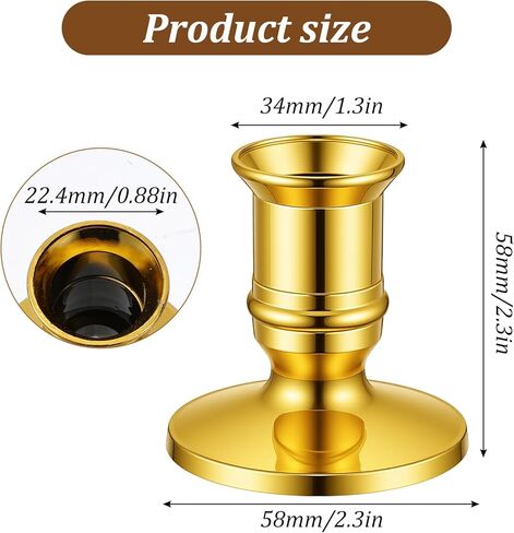 46 قطعة من حاملات الشموع المستدقة، حامل شموع من البلاستيك الذهبي حامل شمعدان مزخرف لحفلات الزفاف، الحفلات، قطعة مركزية للطاولة، ديكور المهرجانات in Kuwait