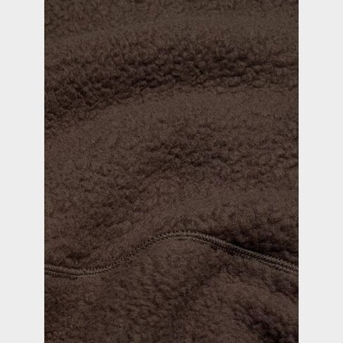 Womens Fleece Sweatshirts Cropped Half Zip Sherpa Pullover Fuzzy Warm Winter Jackets with Zipper Pockets in Saudi Arabia