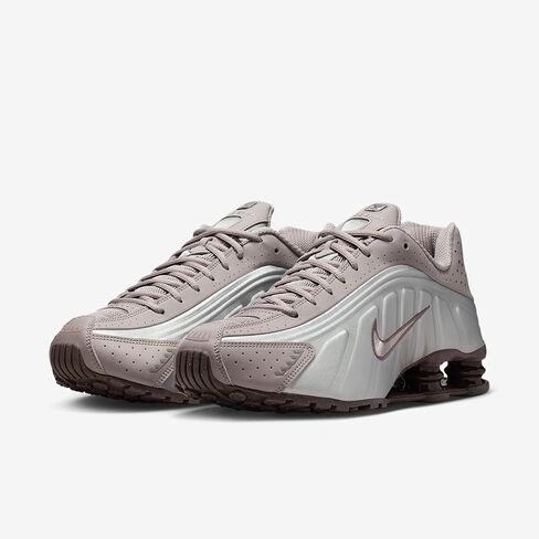 Nike Shox R4 Men's Shoes (Cave Stone/College Grey/Baroque Brown/Cave Stone) Size 10.5 in Saudi Arabia