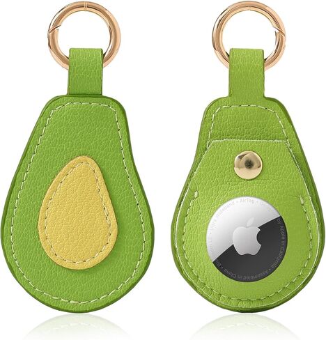 سلسلة مفاتيح جلدية AirTag، حامل AirTag طوق الكلب والقط مع حلقة مفاتيح، حافظة GPS واقية لملحقات مكتشف عناصر Apple AirTag (وردي) in Kuwait