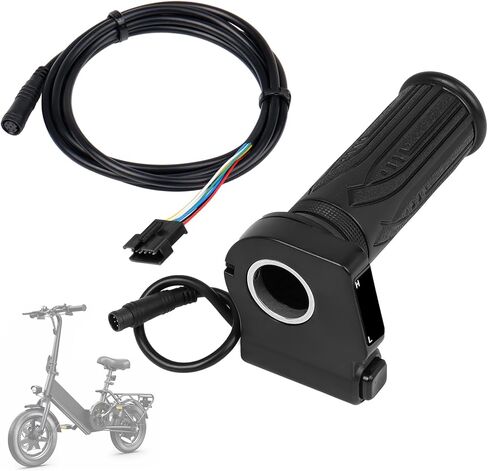 GregYoung 48V Electric Bicycle Throttle Replacement with Cruise Control Button,with Spare Adapter Cable,Compatible with Jetson Haze/DYU Y16 Electric Bicycle in Kuwait