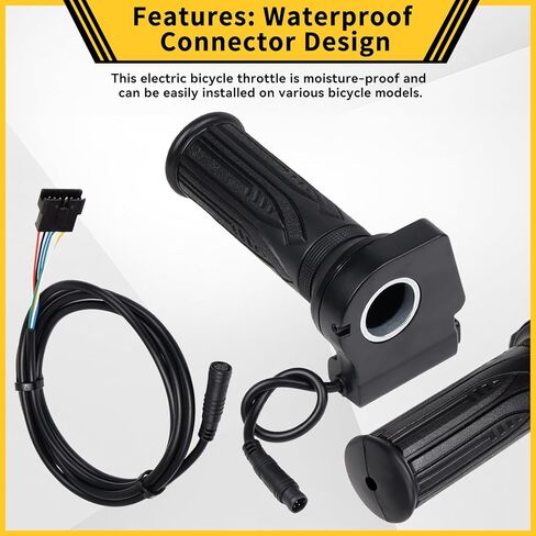 GregYoung 48V Electric Bicycle Throttle Replacement with Cruise Control Button,with Spare Adapter Cable,Compatible with Jetson Haze/DYU Y16 Electric Bicycle in Kuwait