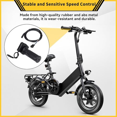 GregYoung 48V Electric Bicycle Throttle Replacement with Cruise Control Button,with Spare Adapter Cable,Compatible with Jetson Haze/DYU Y16 Electric Bicycle in Kuwait