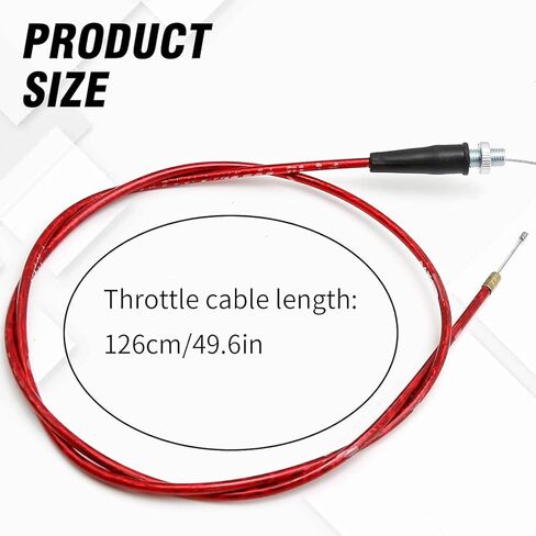 50 Inch Mini Bike Throttle Cable, Replacement for Coleman CT200U, Baja Warrior MB165 MB200 DB30 196cc 6.5hp 200cc Motovox MBX10 MBX11 GX160 GX200 Pit Bike in Kuwait
