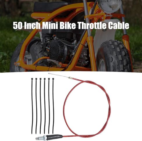 50 Inch Mini Bike Throttle Cable, Replacement for Coleman CT200U, Baja Warrior MB165 MB200 DB30 196cc 6.5hp 200cc Motovox MBX10 MBX11 GX160 GX200 Pit Bike in Kuwait