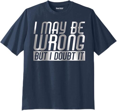 KingSize Men's Big & Tall Slogan Graphic T-Shirt in Saudi Arabia