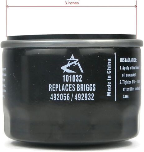 The ROP Shop Set of 3 Oil Filters for Bad Boy 063-5004-00, 063500400, 063-8018-00, 063801800 in Kuwait