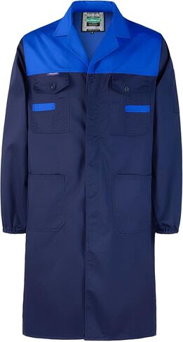 Lab Coat for Men Garage DIY Work Coats Laboratory Long Sleeve Shop Coat in Saudi Arabia