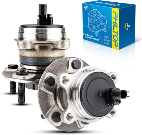 PHILTOP Rear 512466 Wheel Hub Bearing for Focus 2012-2018, w/ABS, 5 Lugs, 2 PCS in Saudi Arabia
