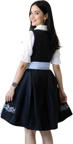 3 Pieces Dirndl Dresses Women Oktoberfest Outfits Women Cotton German Costume Traditional Bavarian Beer Carnival Outfit in Saudi Arabia