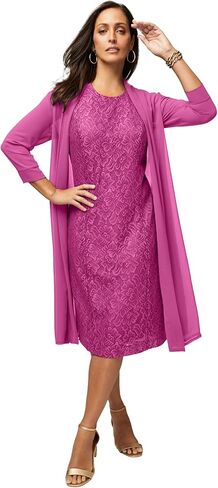 Jessica London Women's Plus Size 2-Piece Lace Jacket Dress in Saudi Arabia