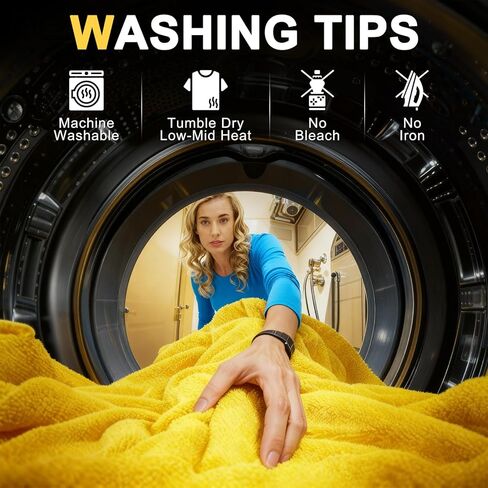 1400 GSM Car Drying Towels – Microfiber Towels for Cars (48" x 24"), Ultra-Absorbent, Streak-Free, Scratch-Free, No Water Spots, Double-Twist Pile & Edgeless Design in Kuwait