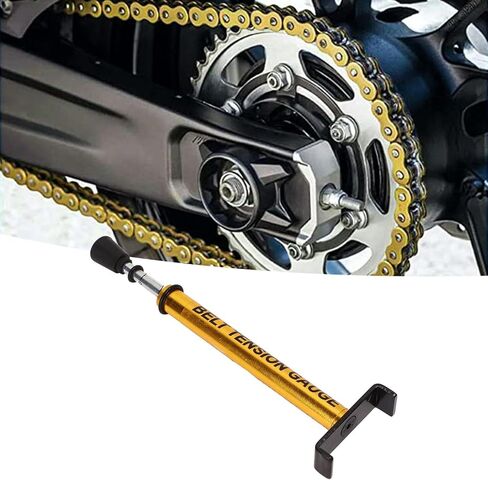 10Lb Belt Tension Gauge Motorcycle Accessory, Belt Tensioner Gauge with L Shaped Pad, Motorcycle Belt Tension Tool for Adjusting Motorcycle Settings, 6.49 x 1.77in in Kuwait