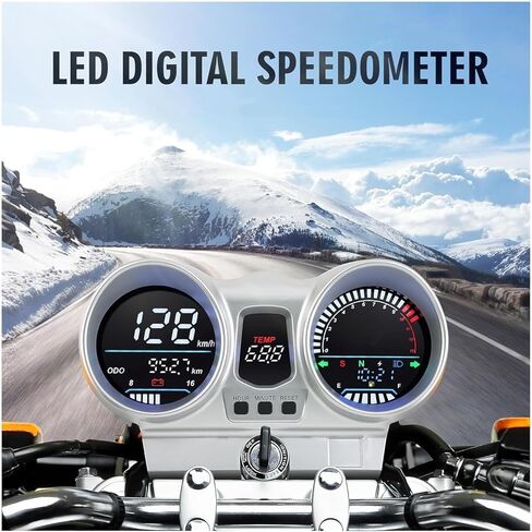 مقياس سرعة الدوران للدراجات النارية CBX250 CBF250 لـ Twister 2001 a 2008 مقياس سرعة الدوران للدراجات النارية عداد المسافات عداد السرعة الرقمي رحلة ODO RPM إشارة انعطاف الوقود in Saudi Arabia