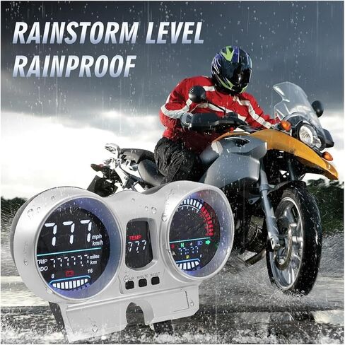مقياس سرعة الدوران للدراجات النارية CBX250 CBF250 لـ Twister 2001 a 2008 مقياس سرعة الدوران للدراجات النارية عداد المسافات عداد السرعة الرقمي رحلة ODO RPM إشارة انعطاف الوقود in Saudi Arabia