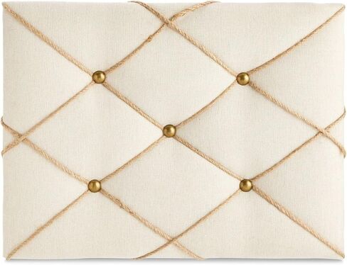 Farmlyn Creek Picture Bulletin Board, Linen Fabric Photo Display Board with Hooks (16 x 12 in) in Kuwait