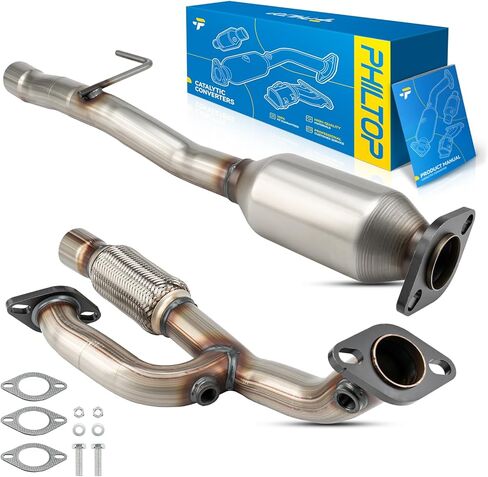 مجموعة المحول الحفاز الخلفي من PHILTOP متوافقة مباشرة مع Toyota، Lexus 2002-2006 Camry 3.0L، 2002-2003 ES300 OE استبدال 55380 (متوافق مع EPA) in Saudi Arabia