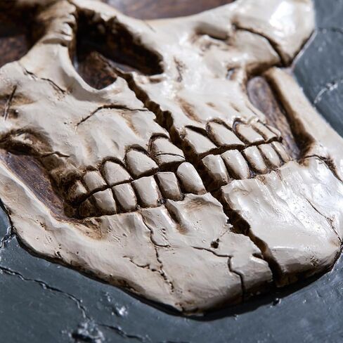 Gothic Skull Embossed Journal - Vintage Pirate Notebook with Floral Bone Cover, grimoire,Thick Paper for Drawing & Poetry, Gift for men and Women in Kuwait