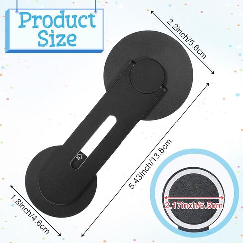 Magnetic Phone Holder for Laptop Self-Adhesive Side Phone Mount 180° Foldable Phone Laptop Stand Slim Adjustable Expansion phone Holder Accesorios Compatible with Cellphone Computer Desktop Devices in Kuwait