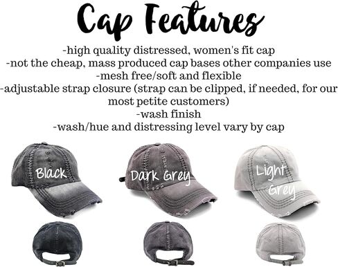 Women's Custom Lacrosse Jersey Team Number Hat, Baseball or High Ponytail Cap, Handmade Embroidered Not a Patch, Spirit Game Wear Tailgating School JV Varsity College, Gift Mom Wife Team Friend Grey in Kuwait